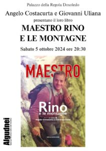 locandina del libro Maestro Rino e le montagne